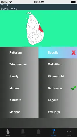 Game screenshot Sri Lanka District Maps and Capitals hack