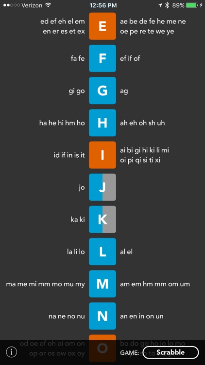 Two Letter Word Chart! screenshot-3