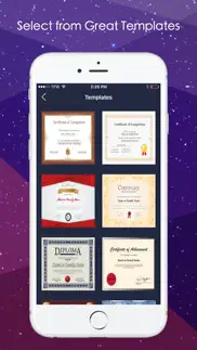 certificate diploma maker pro iphone screenshot 1