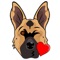 Send cute German Shepherd emojis anywhere you message