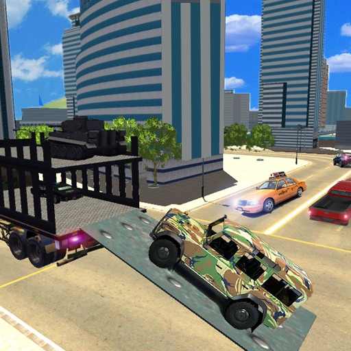 US Army Truck Cargo Transporter-Free Endless Drive Icon