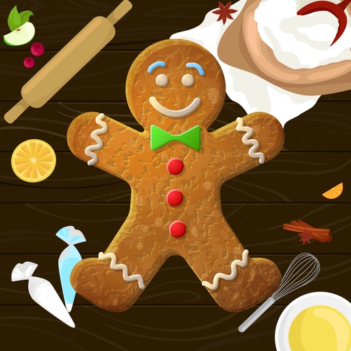 Gingerbread Maker ~ Cookie Design ~ Cooking Games Icon