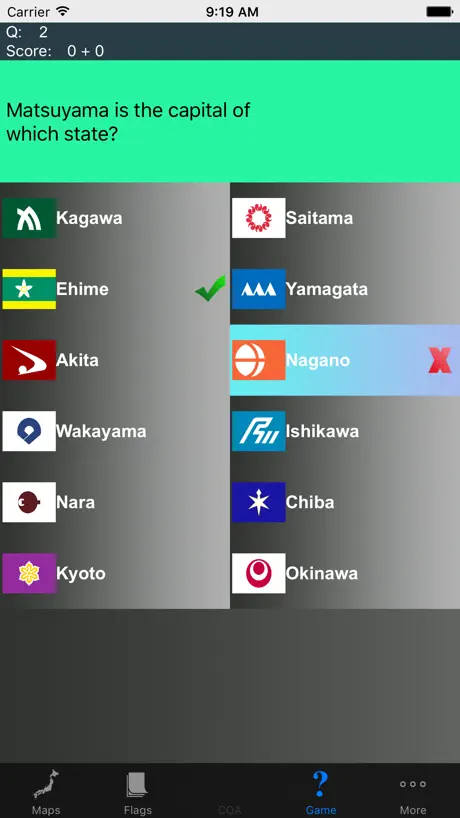 Japan Prefecture's Maps, Flags & Capitals