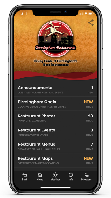 Birmingham Restaurants Screenshot