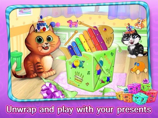 Kitty Cat Birthday Surprise: Care, Dress Up & Play iPad app afbeelding 5