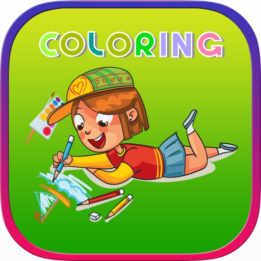 Animals Pony Dinosaurs Princess Coloring Games iOS App