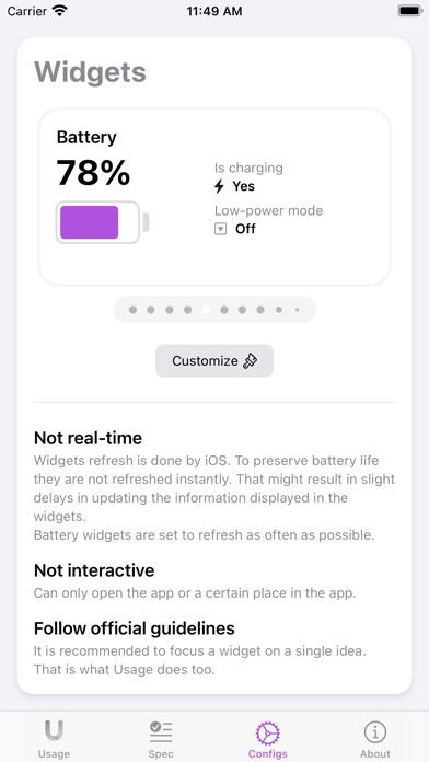 Usage Widgetsのおすすめ画像8