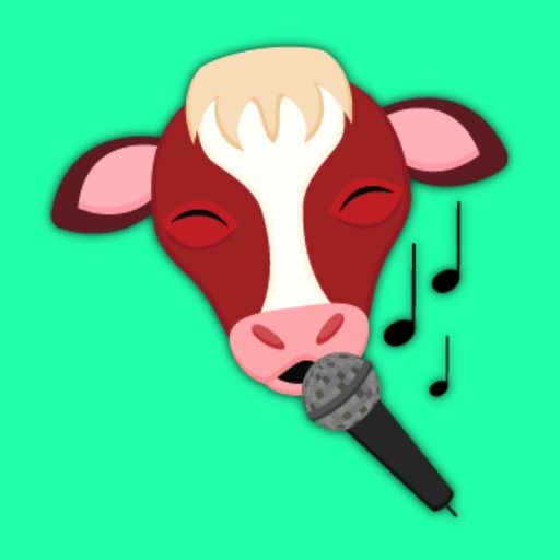 Red White Cow Emoji Stickers icon