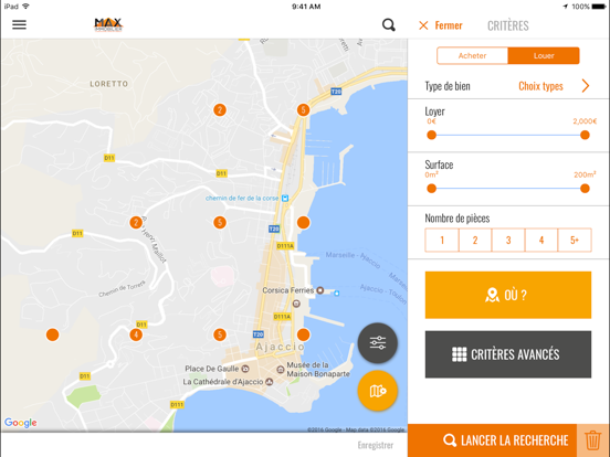 Screenshot #6 pour Max Immobilier Agence immobilière Corse à Ajaccio