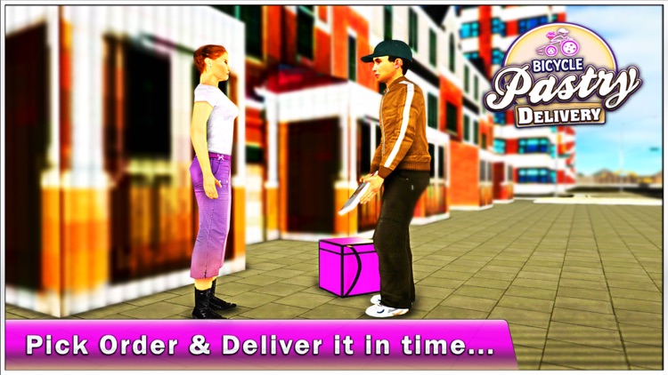 Bicycle Pastry Delivery & City Bike Rider Sim screenshot-4