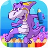 King of Sea Dinosaur Jurassic Coloring for Kids