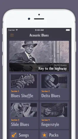 Game screenshot Acoustic Blues Guitar -Lessons mod apk