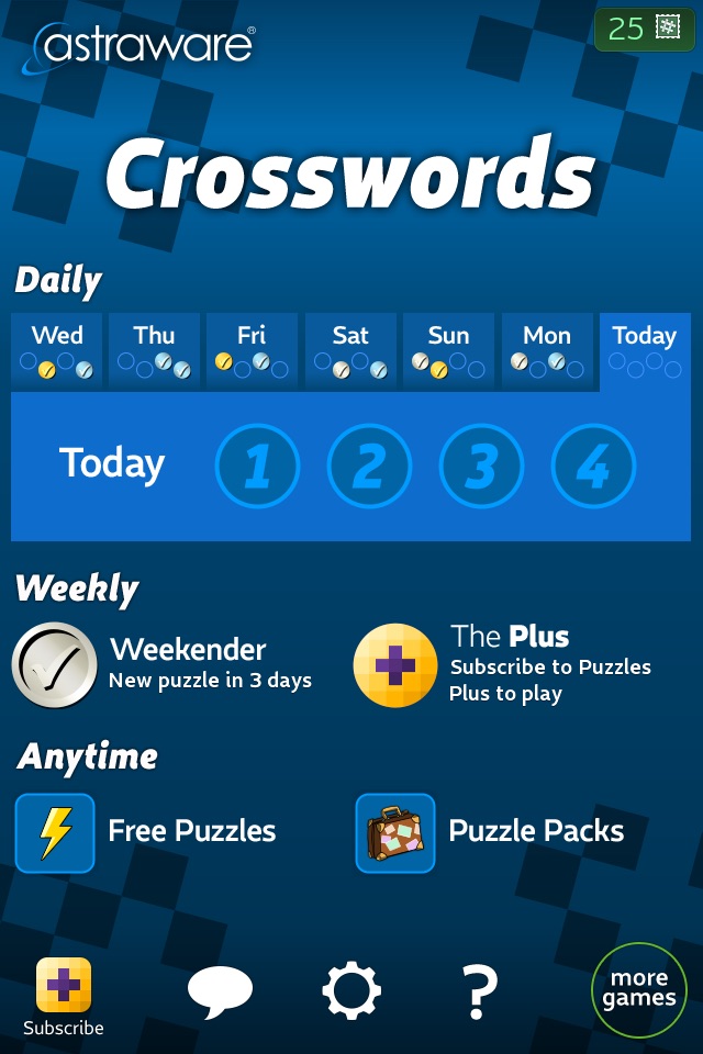 Astraware Crosswords screenshot 2