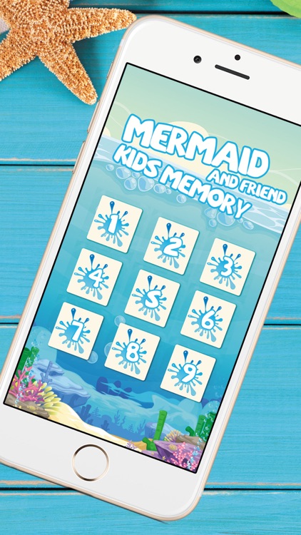 Mermaid And Friend Kids Memory