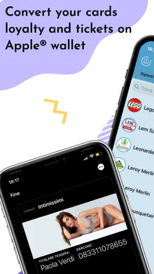 Captura de pantalla de 1Wallet en iPhone 1