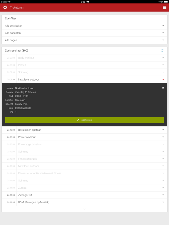 Radboud Sportcentrum iPad screenshot 5