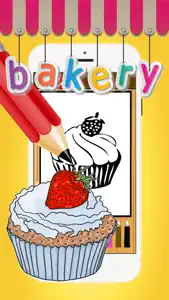 Color ME: Bakery Cup cake Pop Maker Kids Coloring screenshot #4 for iPhone