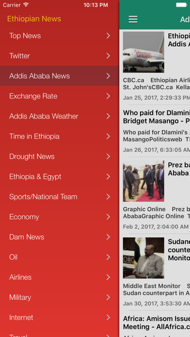 Screenshot #2 pour Ethiopia News & Ethiopian Music (Lite Edition)