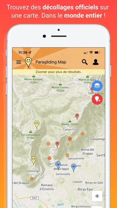 Screenshot #1 pour Paragliding Map