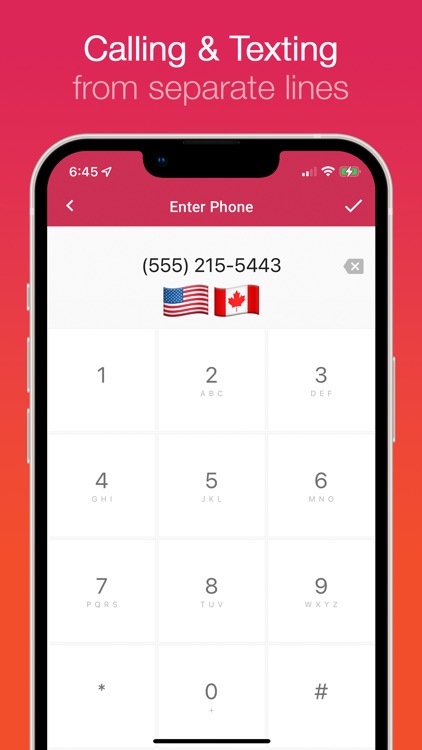 Second Line Calling/Texting