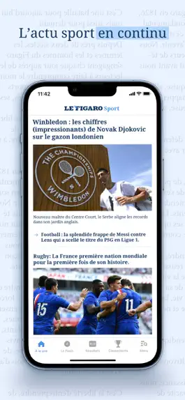Game screenshot Le Figaro Sport: info résultat apk
