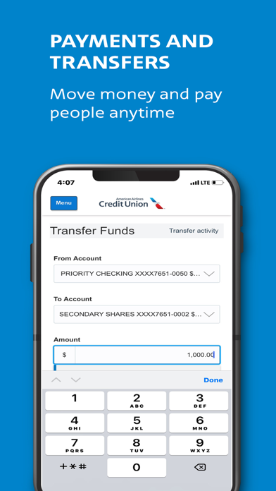 American Airlines Credit Union Screenshot