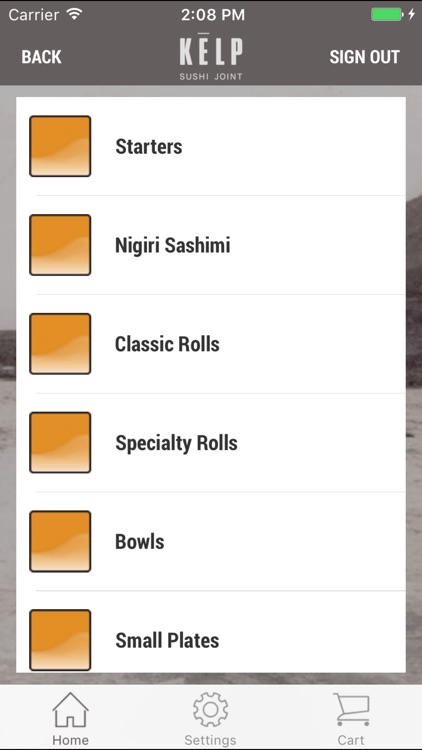 Kelp Sushi Joint App