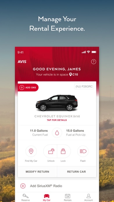 Avis - Car Rental Screenshot