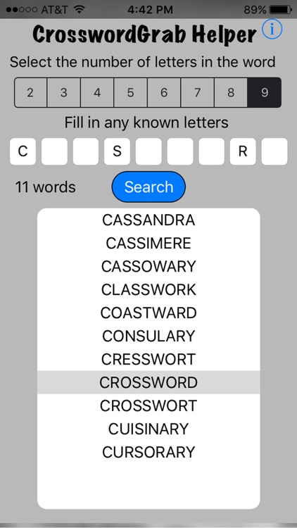 CrosswordGrab Helper