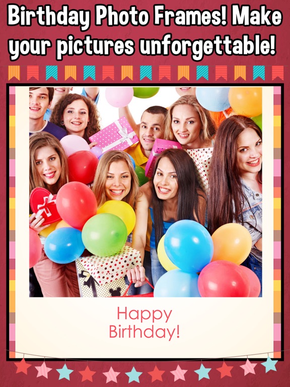 Screenshot #4 pour Birthday Collage Frames Photo Editor