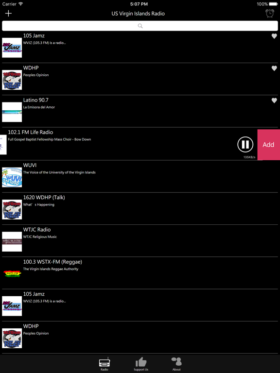 US Virgin Islands Radio iPad screenshot 4 - Entertainment app