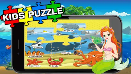 Mermaid Princess Puzzle Sea Animals Jigsaw for kid