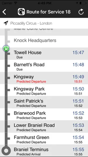 Belfast Bus Tracker screenshot 2
