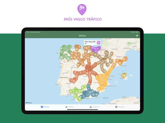DGTCam-Cameras and incidences