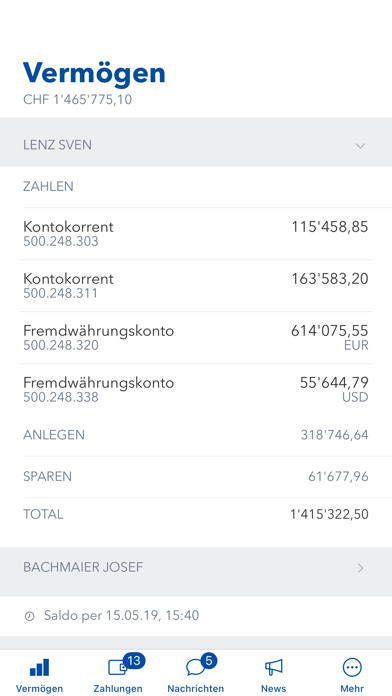 Ersparniskasse Rüeggisberg Screenshot
