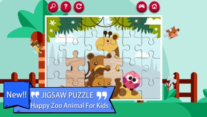 Screenshot #1 pour Zoo animé Animaux Jigsaw Puzzle Jeux