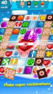 candy match 3 - crazy sugar blast iphone screenshot 3