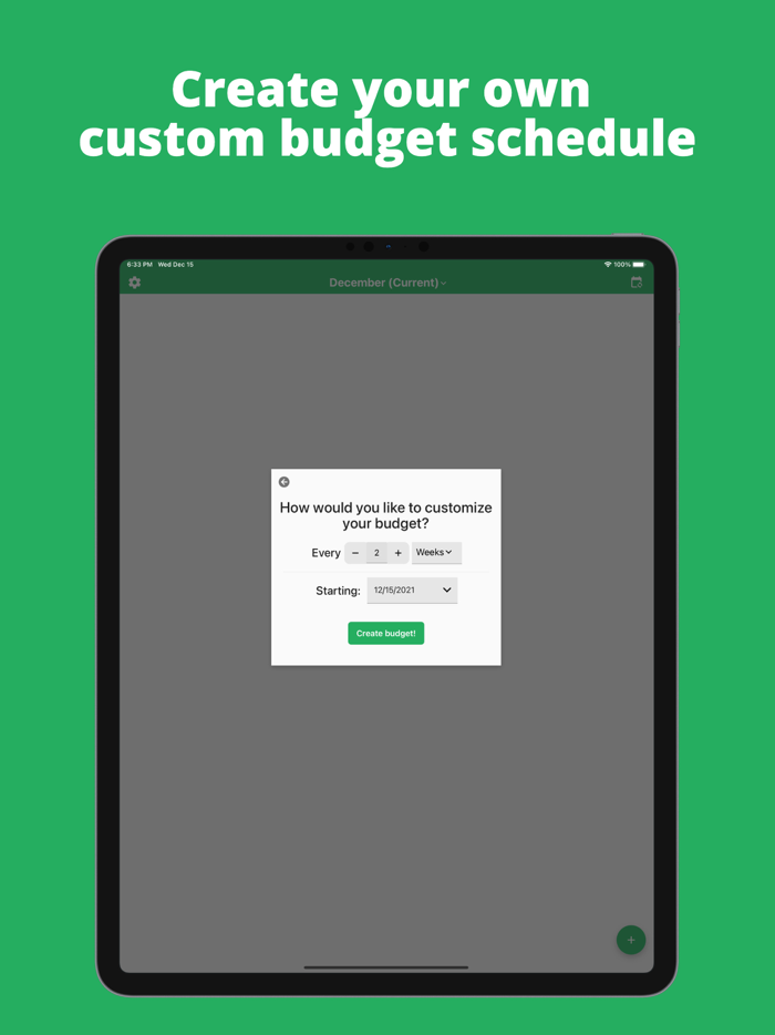 EveryTwo Biweekly Budgeting