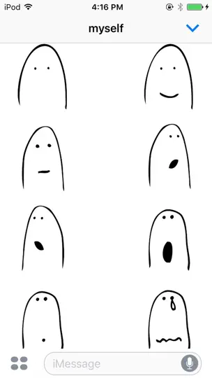 Captura de pantalla de Finger Stickers en iPhone 1