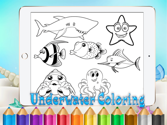 Screenshot #5 pour Dessins sous-marins pour colorier pages en ligne