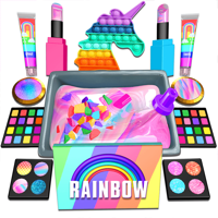 Mix Makeup and Pop it into Slime