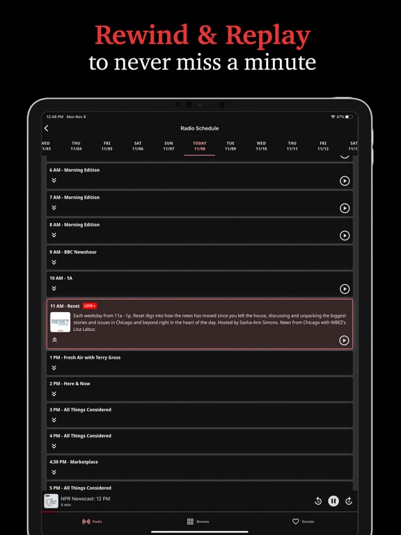 Screenshot #5 pour WBEZ