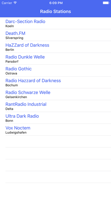 Screenshot #1 pour Radio Channel Gothic FM Online Streaming