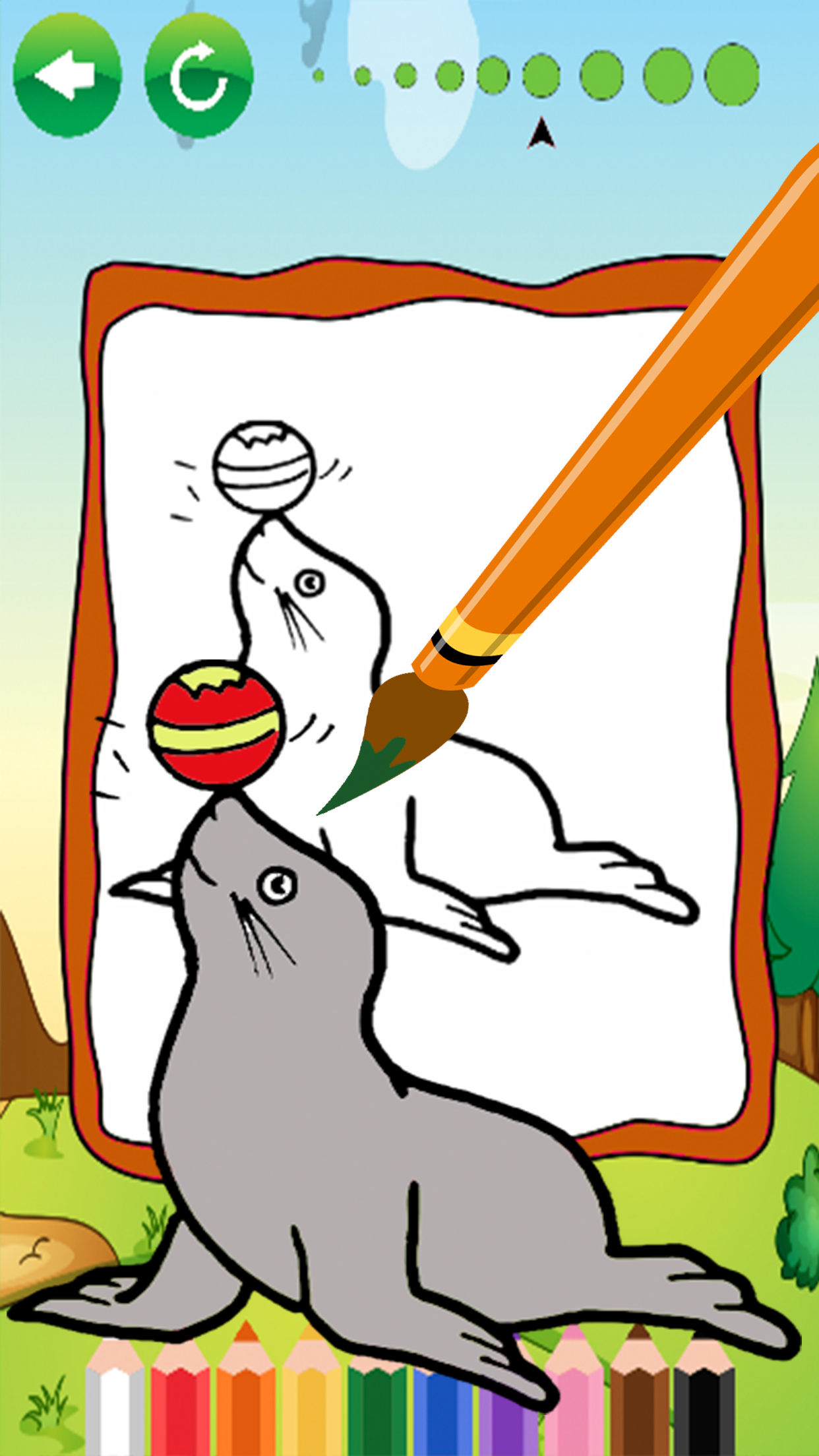Lite coloring book toddlers games pet pets animals screenshot 2