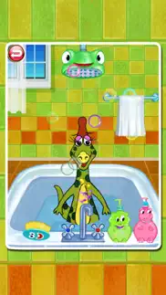 dino bath & dress up- potty training game for kids iphone screenshot 4