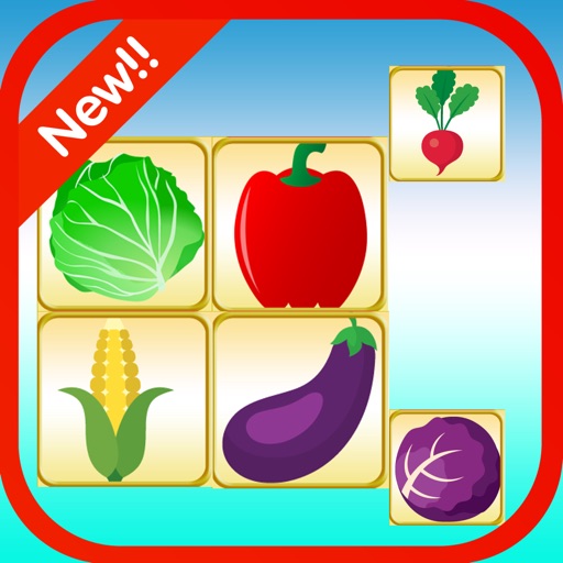 Matching game fruits and vegetables for Kids icon