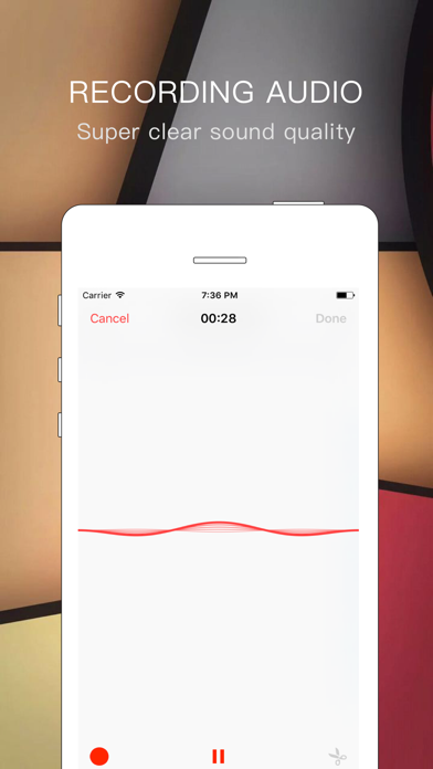 Voice memo hd Pro - smart audio sound recorderのおすすめ画像1