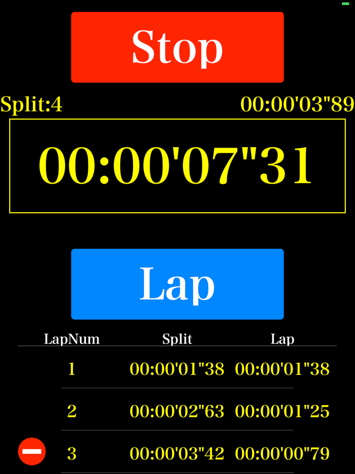 ストップウォッチforランニング・ウォーキング・フィットネス