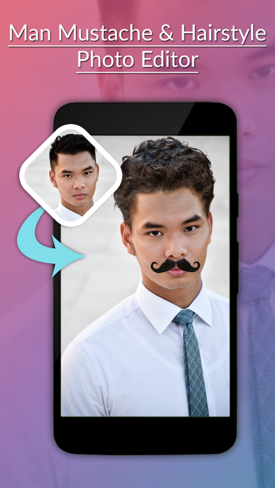 Screenshot #3 pour Man Mustache & Hairstyle Photo Editor