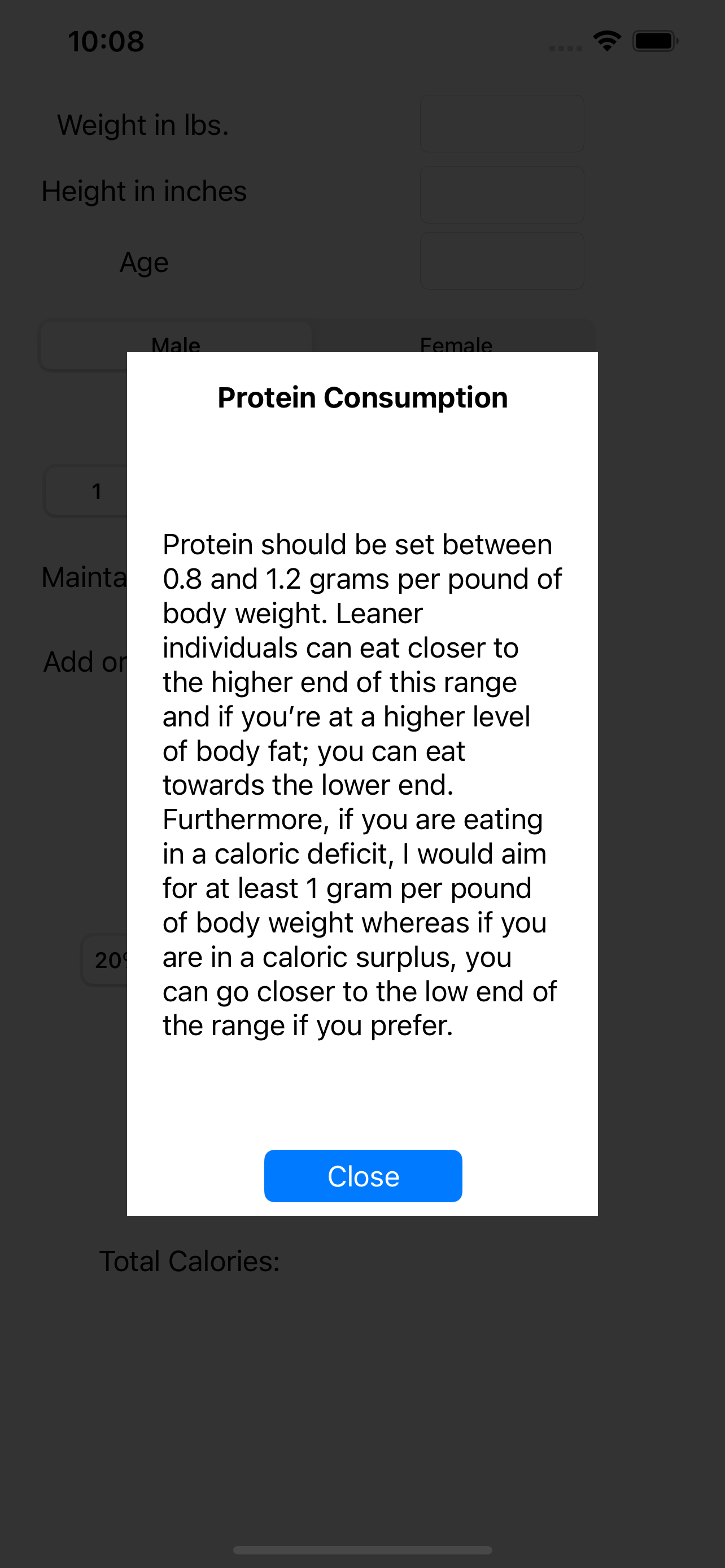 Macro Calculator 2.0